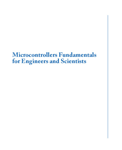 Microcontrollers Fundamentals for Engineers And Scientists