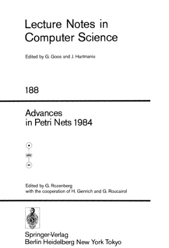 Advances in Petri Nets 1984