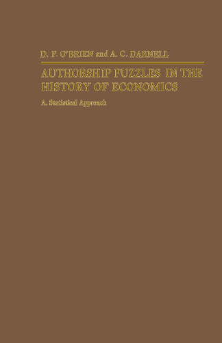 Authorship Puzzles in the History of Economics: A Statistical Approach