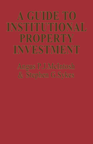 A Guide to Institutional Property Investment