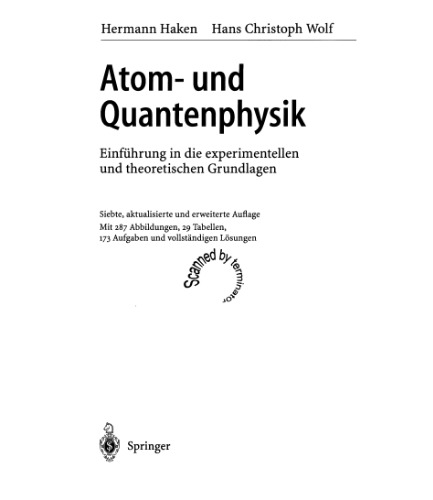 Atom- und Quantenphysik