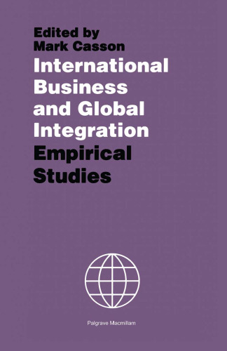 International Business and Global Integration: Empirical Studies