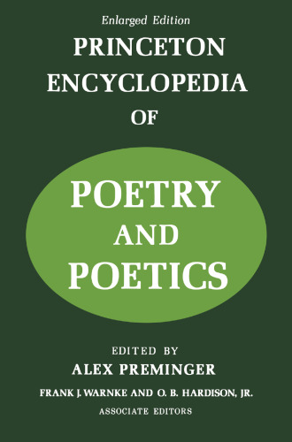 Princeton Encyclopedia of Poetry and Poetics