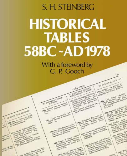 Historical Tables: 58 B.C.–A.D. 1978