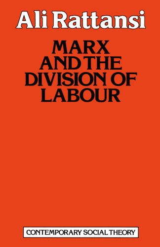 Marx and the Division of Labour