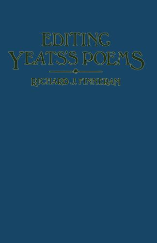 Editing Yeats’s Poems