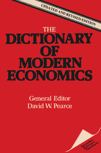 The Dictionary of Modern Economics