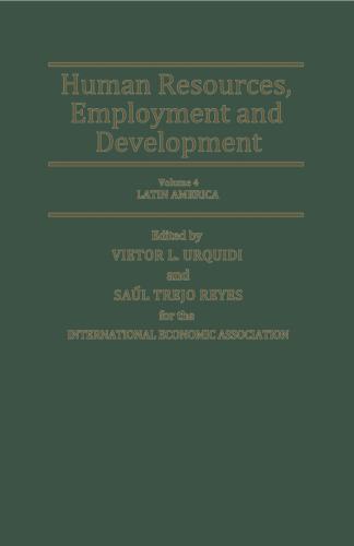 Human Resources, Employment and Development: Volume 4 Latin America