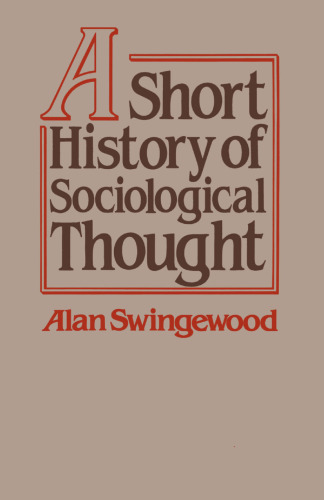 A Short History of Sociological Thought