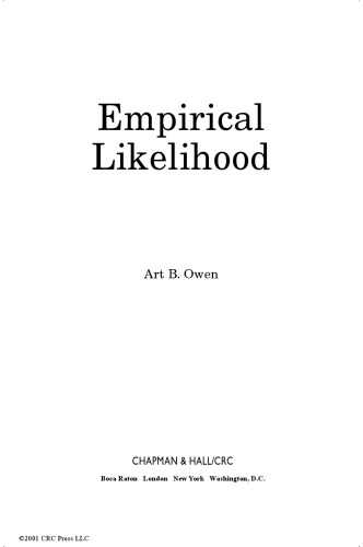 Empirical likelihood