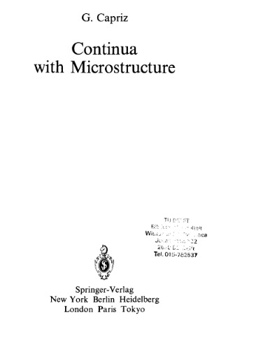 Continua with Microstructure