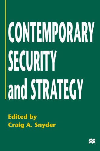 Contemporary Security and Strategy