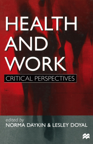 Health and Work: Critical Perspectives