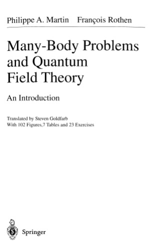 Many-body problems and quantum field theory: an introduction