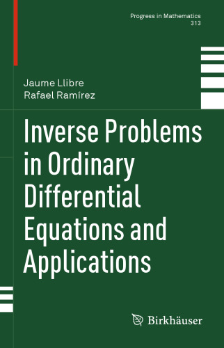 Inverse Problems in Ordinary Differential Equations and Applications