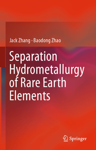 Separation Hydrometallurgy of Rare Earth Elements