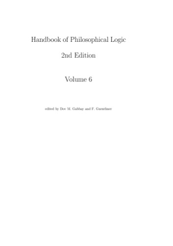 Handbook of Philosophical Logic