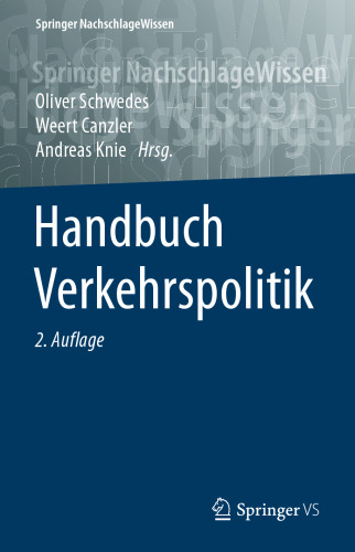 Handbuch Verkehrspolitik