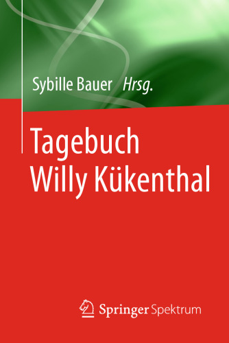 Tagebuch Willy Kükenthal