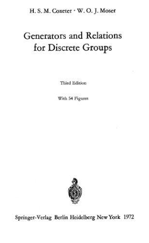Generators and Relations for Discrete Groups