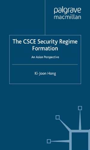 The CSCE Security Regime Formation: An Asian Perspective