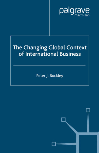 The Changing Global Context of International Business