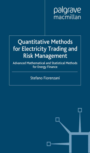 Quantitative Methods for Electricity Trading and Risk Management: Advanced Mathematical and Statistical Methods for Energy Finance