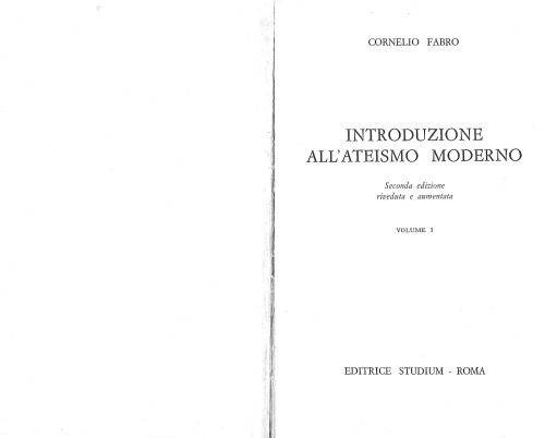 Introduzione all'ateismo moderno