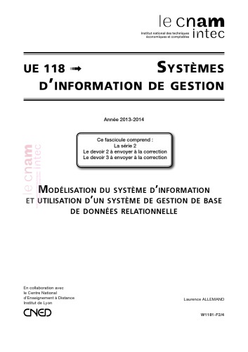 UE 118 Systemes d’information de gestion série 2