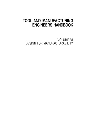 Design for manufacturability