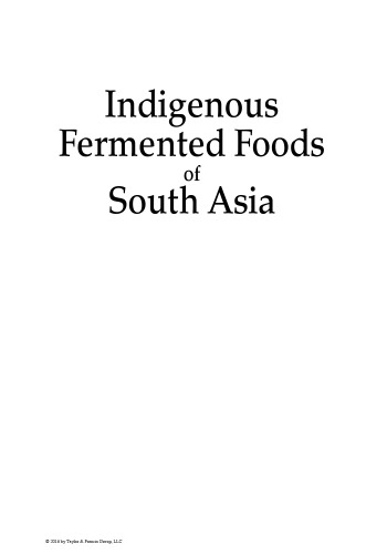 Indigenous fermented foods of South Asia