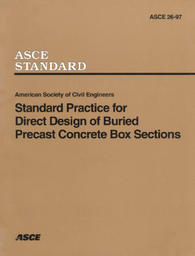 Standard practice for direct design of buried precast concrete box sections