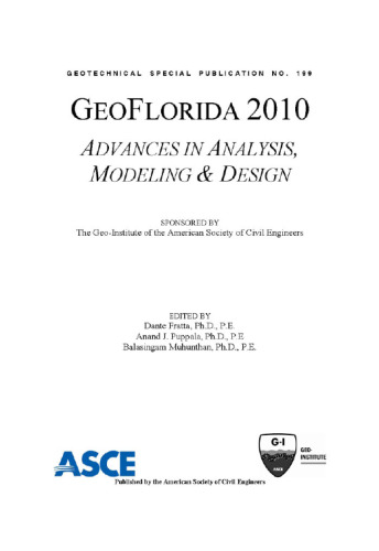 GeoFlorida 2010 : advances in analysis, modeling & design