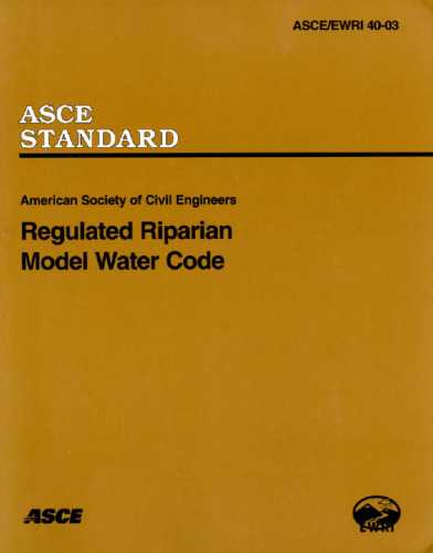 Regulated riparian model water code