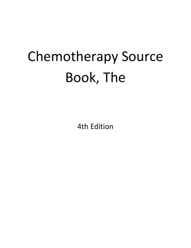 The chemotherapy source book