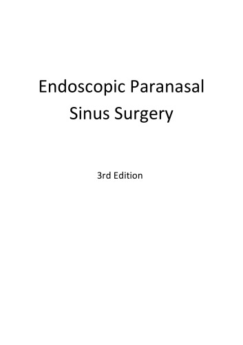 Endoscopic paranasal sinus surgery