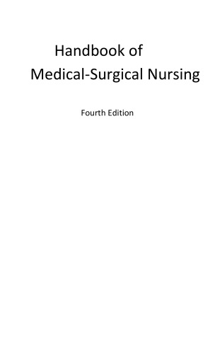 Handbook of medical-surgical nursing