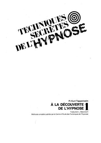 Techniques secrètes de l’hypnose : méthode complète