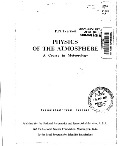 Physics of the Atmosphere: A Course in Meteorology