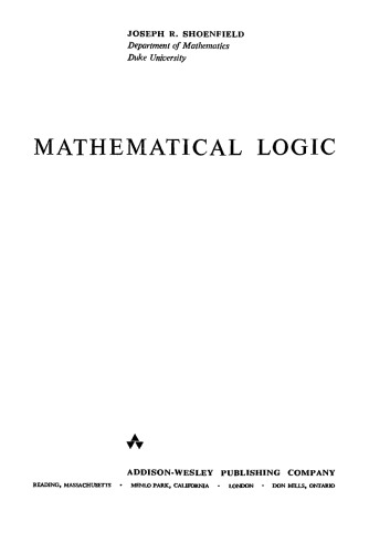 Mathematical Logic