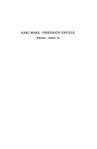 Marx-Engels-Werke (MEW) - Band 10 (Jan 1854 - Jan 1855)