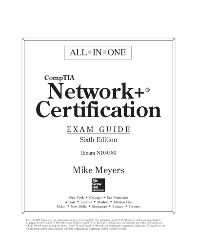 CompTIA Network+ Certification All-in-One Exam Guide (Exam N10-006)