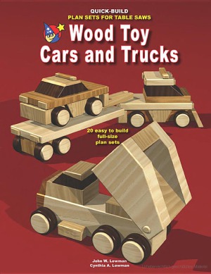 Wood Toy Cars and Trucks - Quick Build Plan Sets for Table Saws