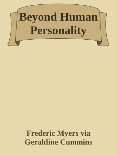 Beyond Human Personality