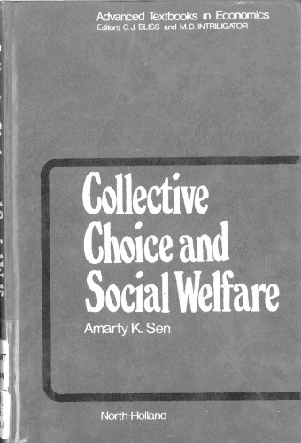 Collective Choice and Social Welfare