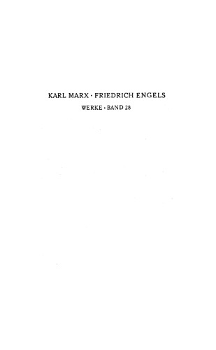 Marx-Engels-Werke (MEW) - Band 28 (Briefe Jan 1852- Dez 1855)