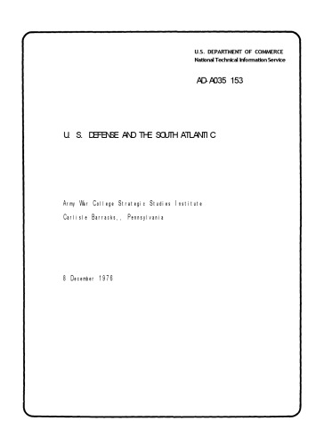 U.S. Defense and the South Atlantic