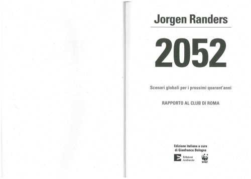 2052: scenari globali per i prossimi quarant’anni