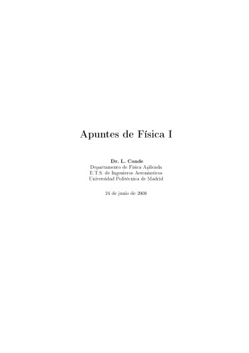 Apuntes de Física I