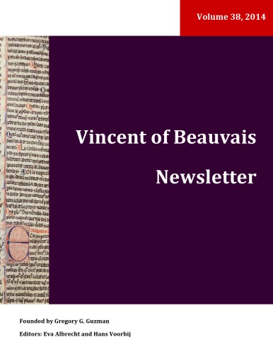 Vincent of Beauvais Newsletter